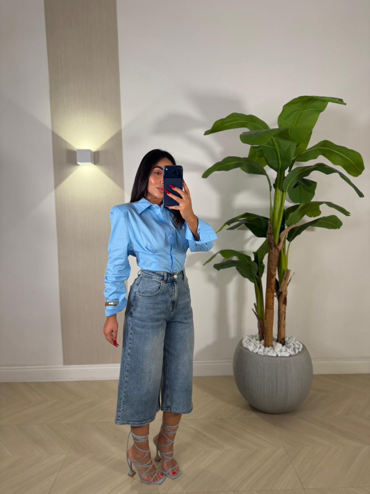 Camicia Candida Celeste