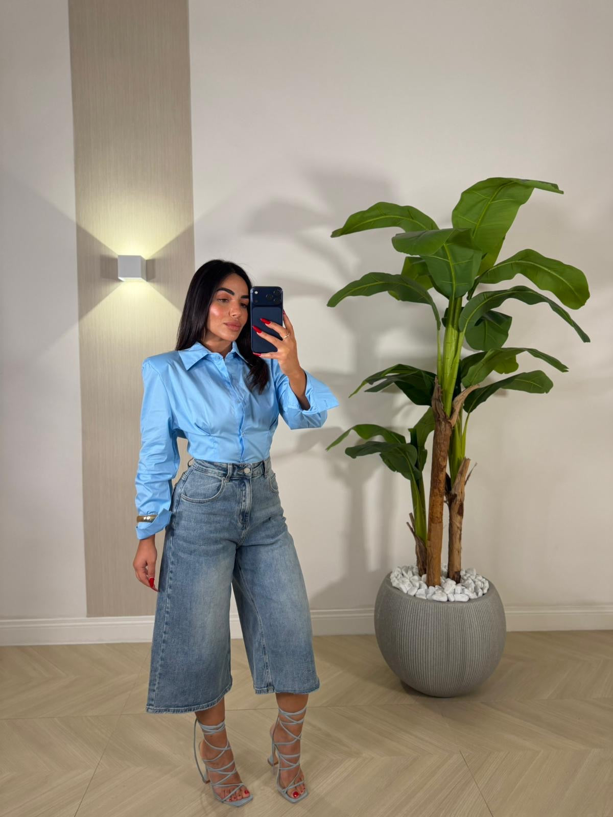 Camicia Candida Celeste
