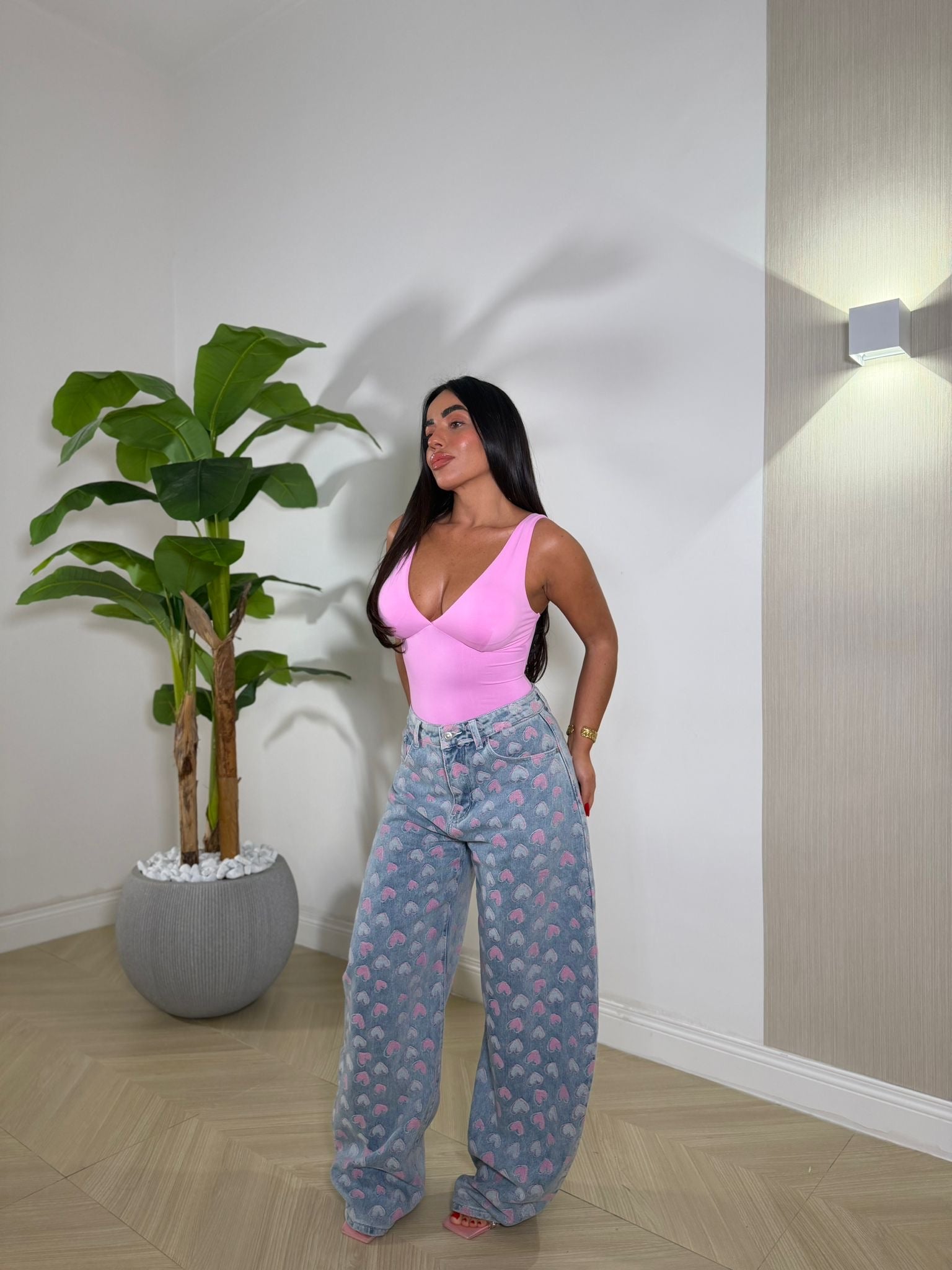 Jeans Heart Pink