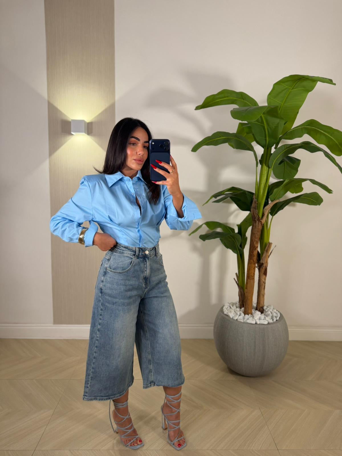 Camicia Candida Celeste