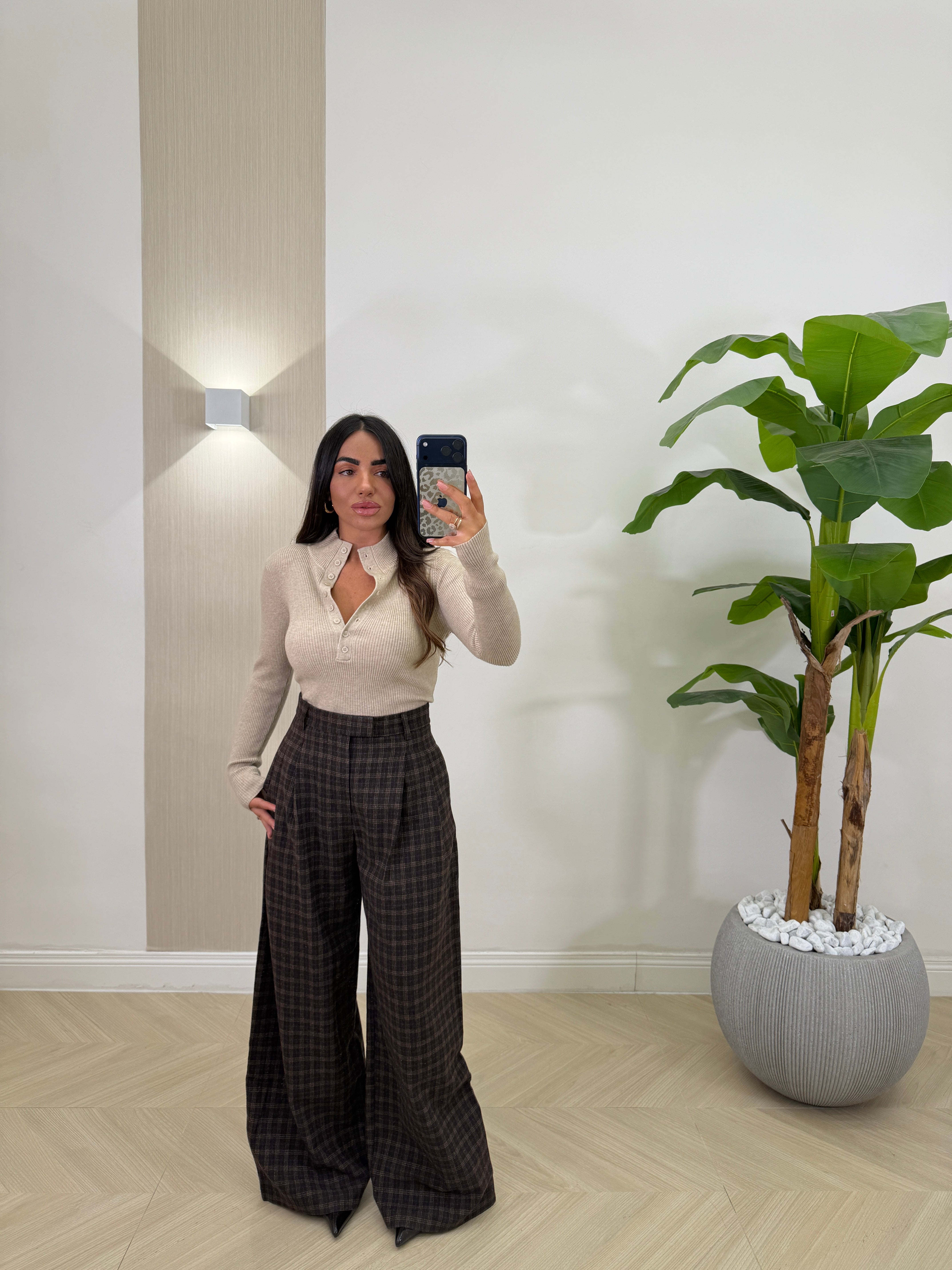 Pantalone a quadri