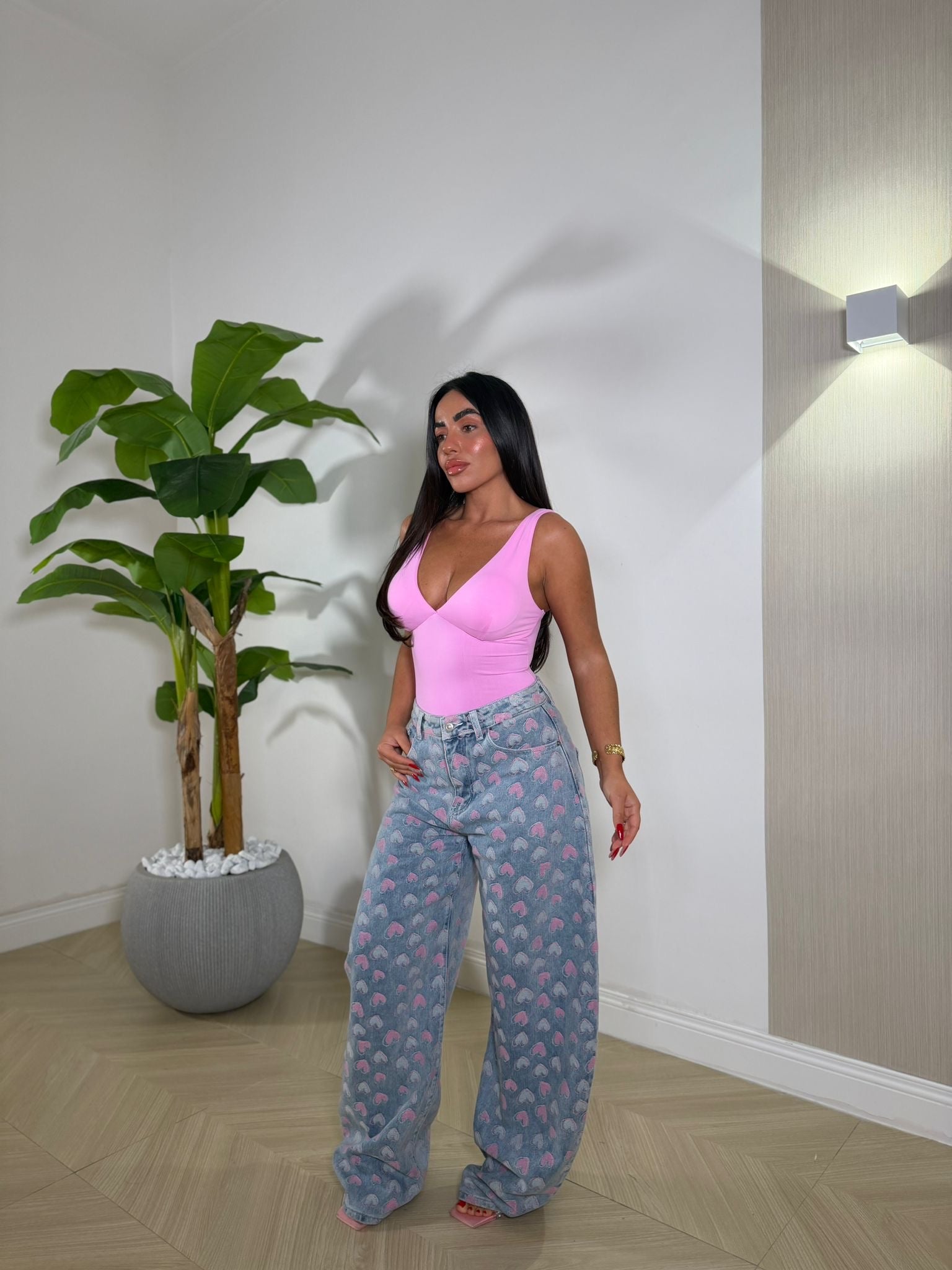 Jeans Heart Pink
