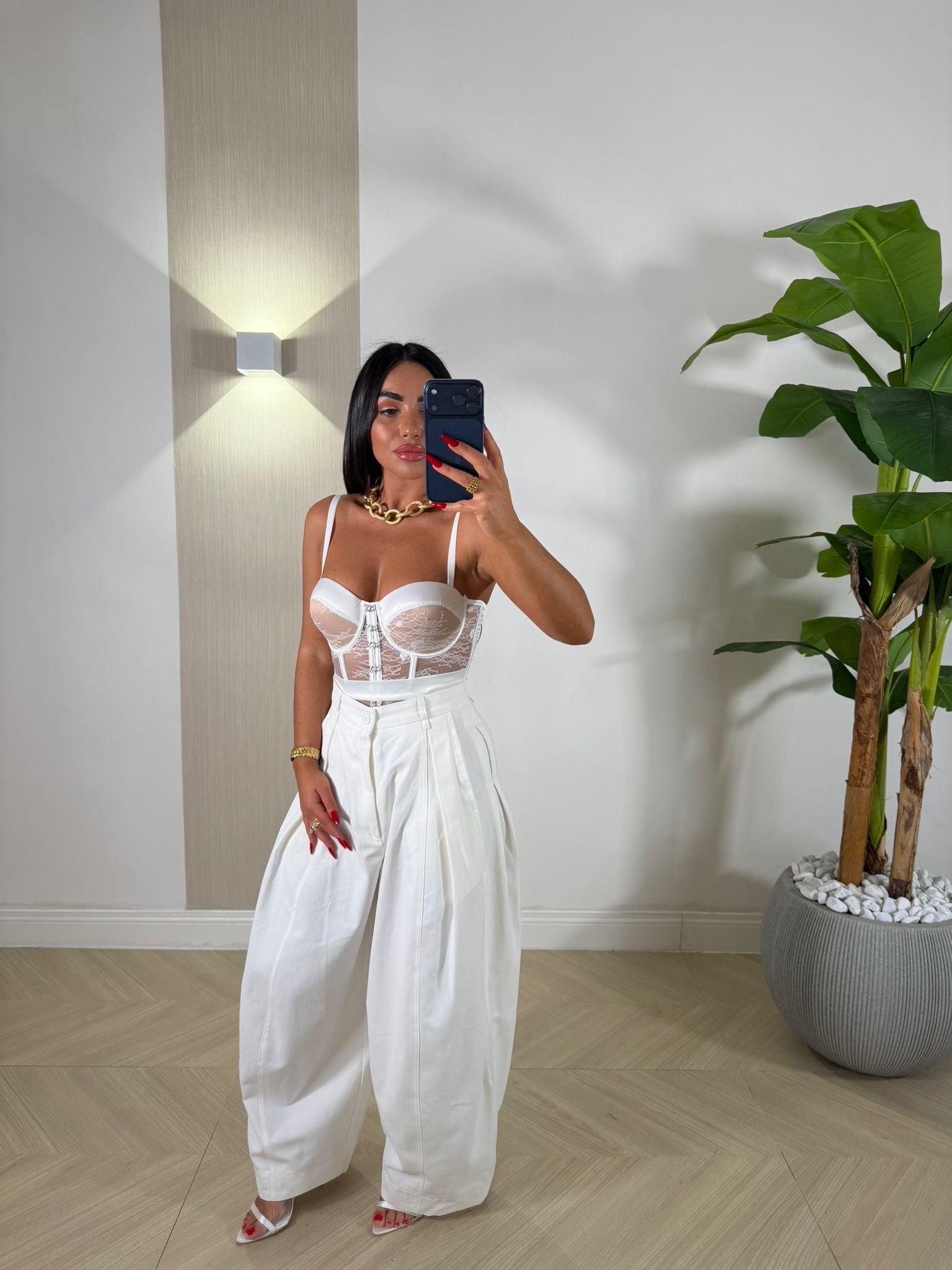 Pantalone Madam Bianco