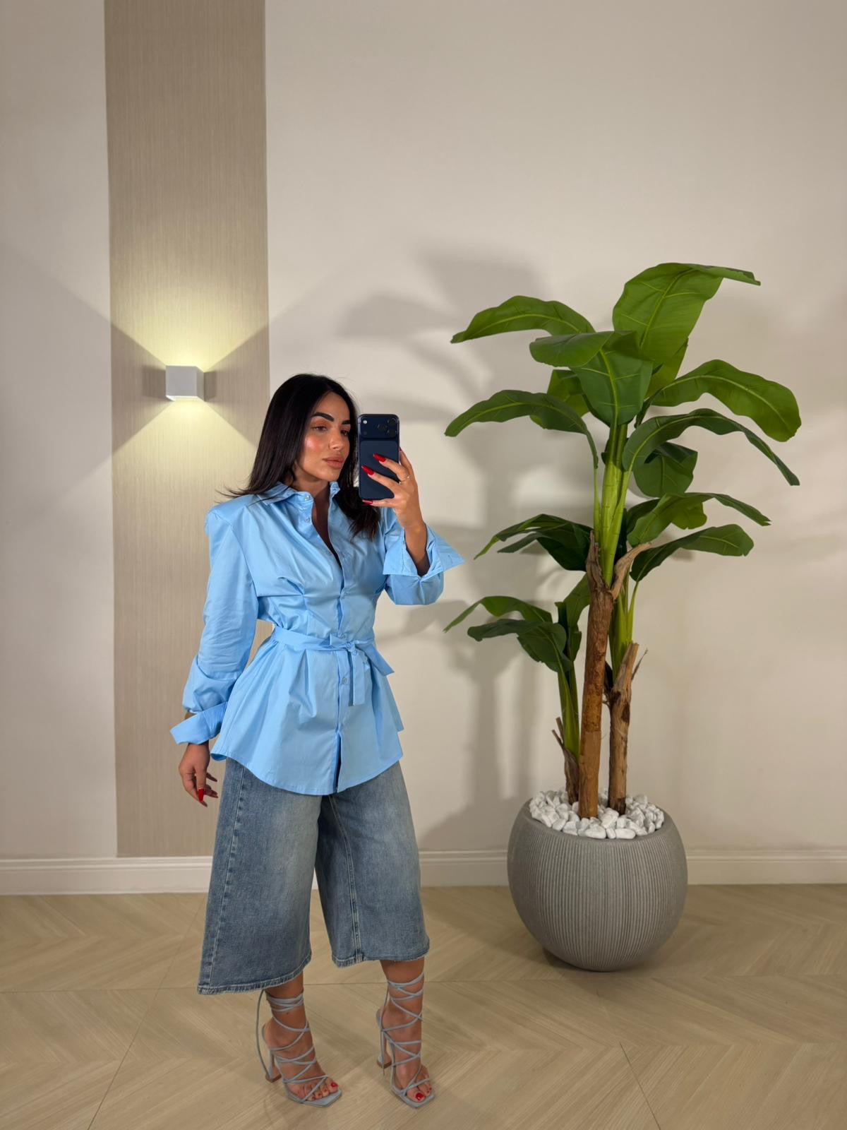 Camicia Candida Celeste