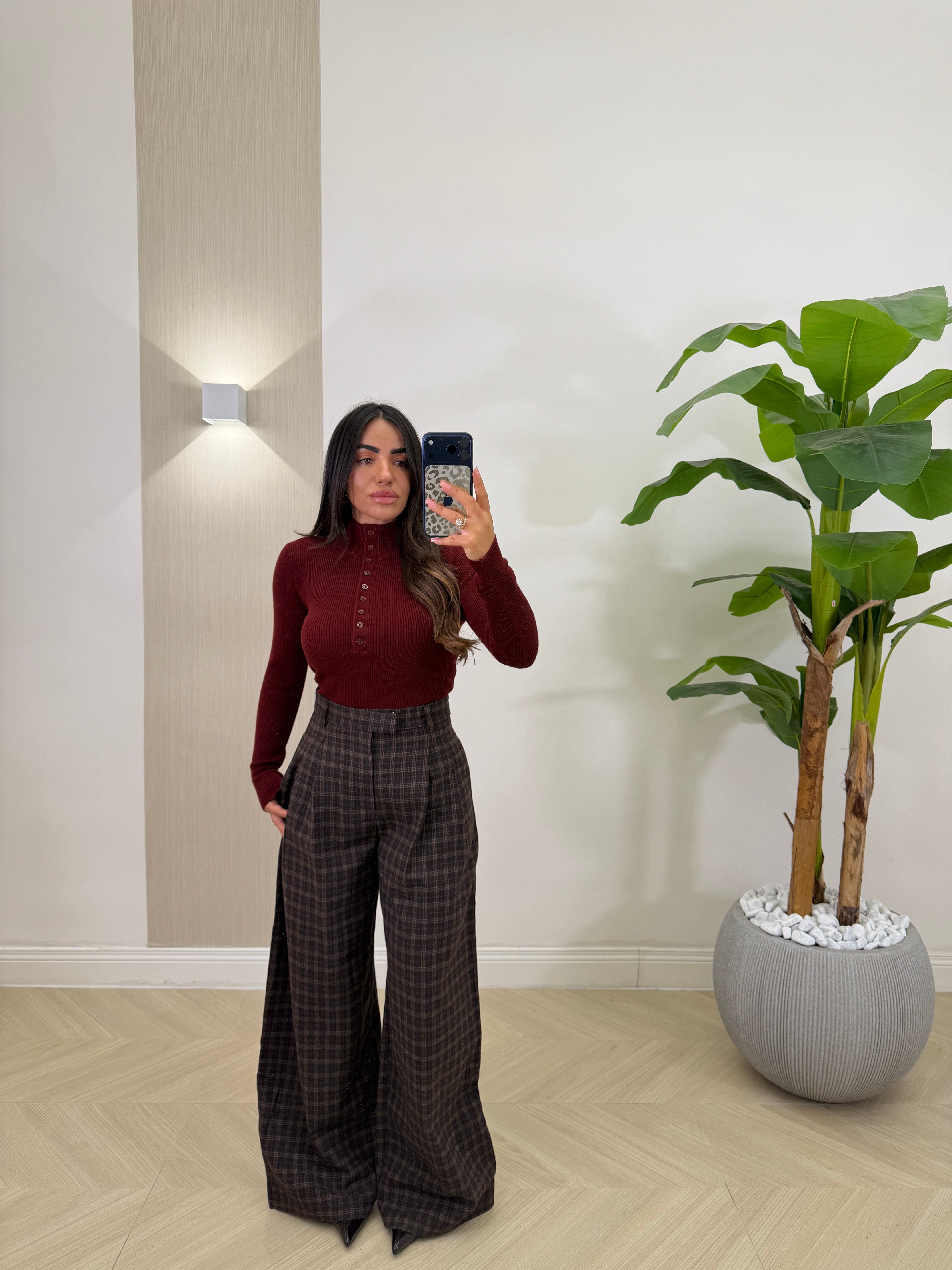 Pantalone a quadri