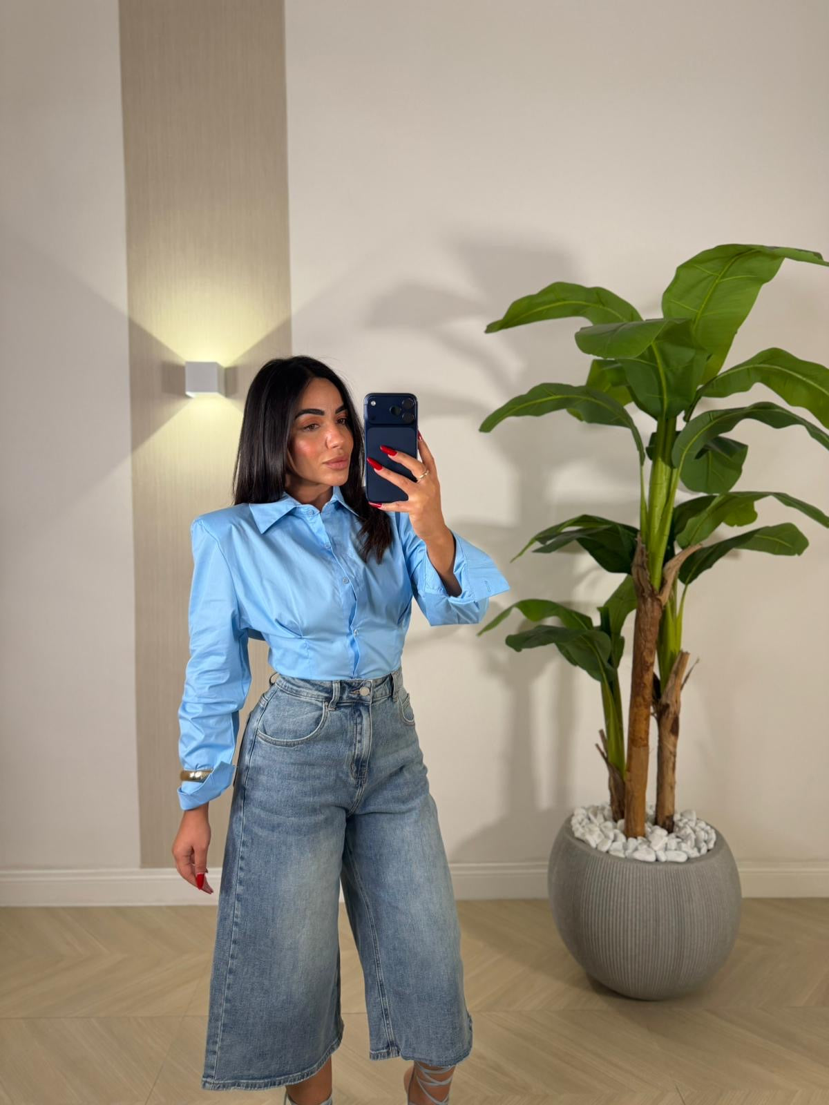 Camicia Candida Celeste