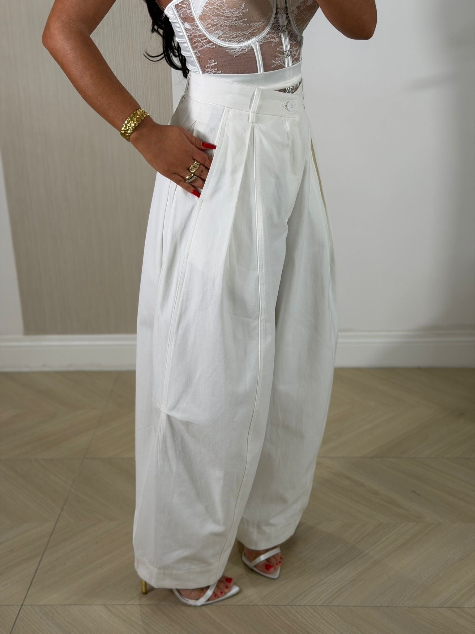 Pantalone Madam Bianco