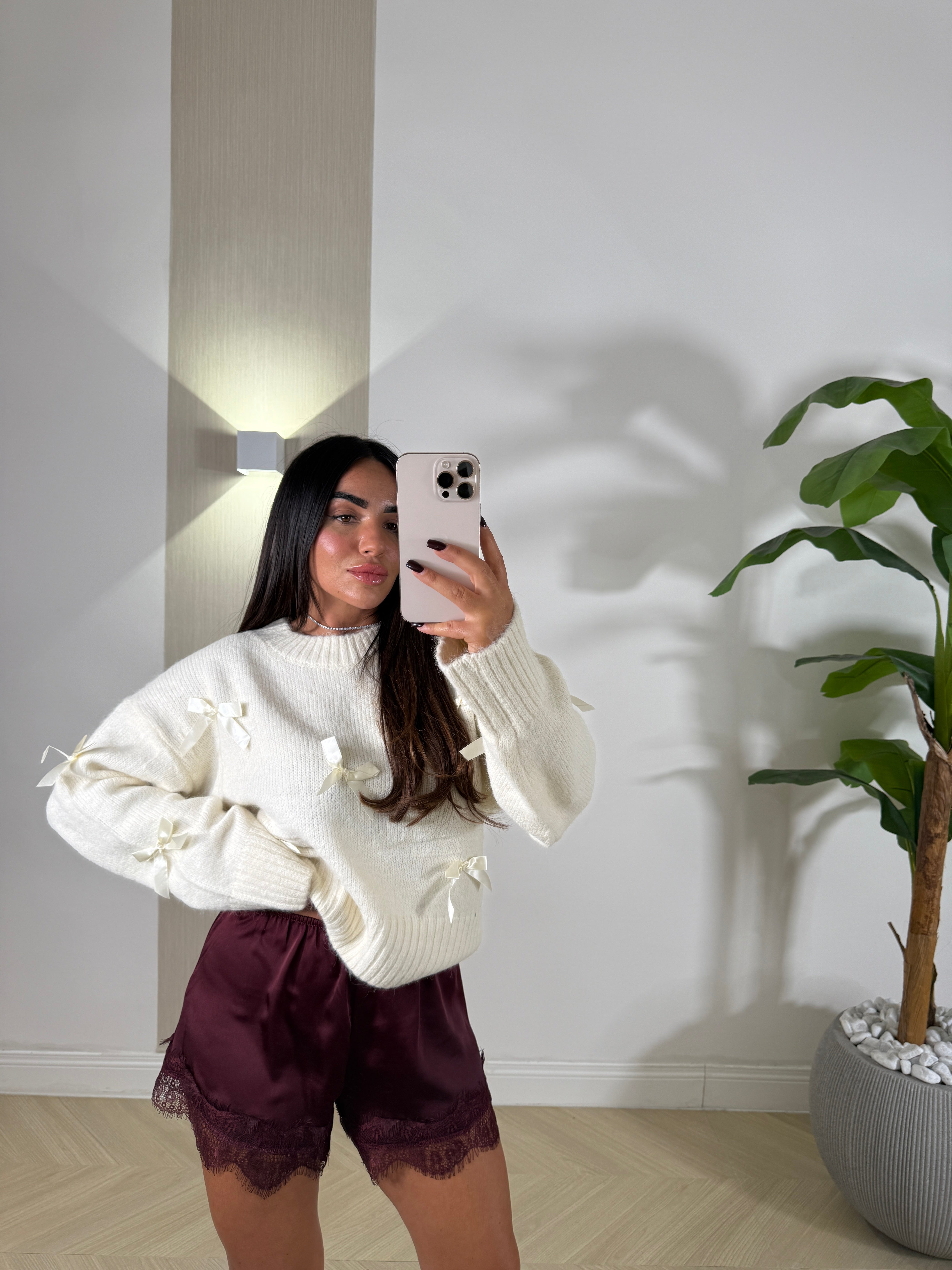 Shorts Merletto