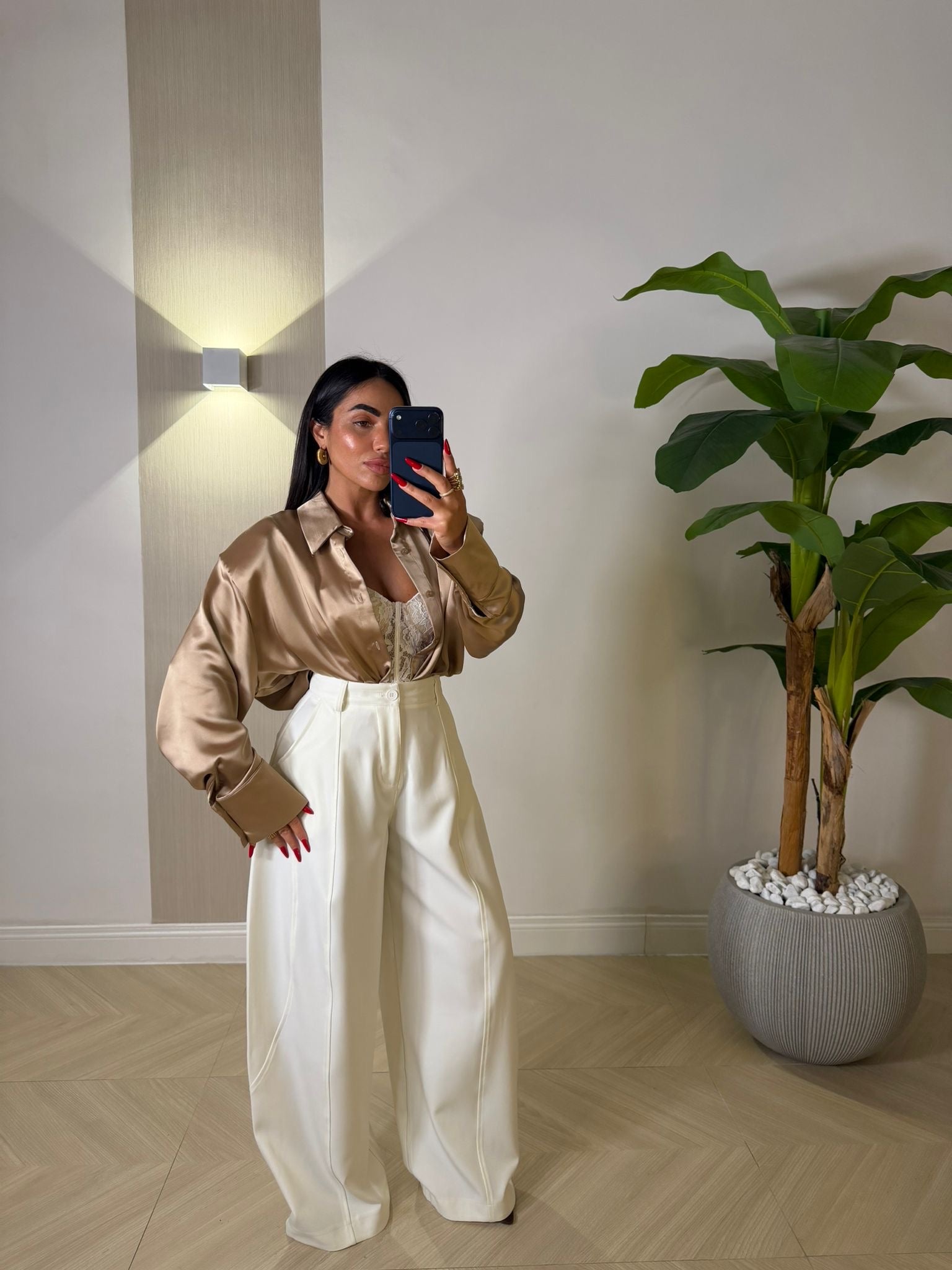 Pantalone Candace Bianco
