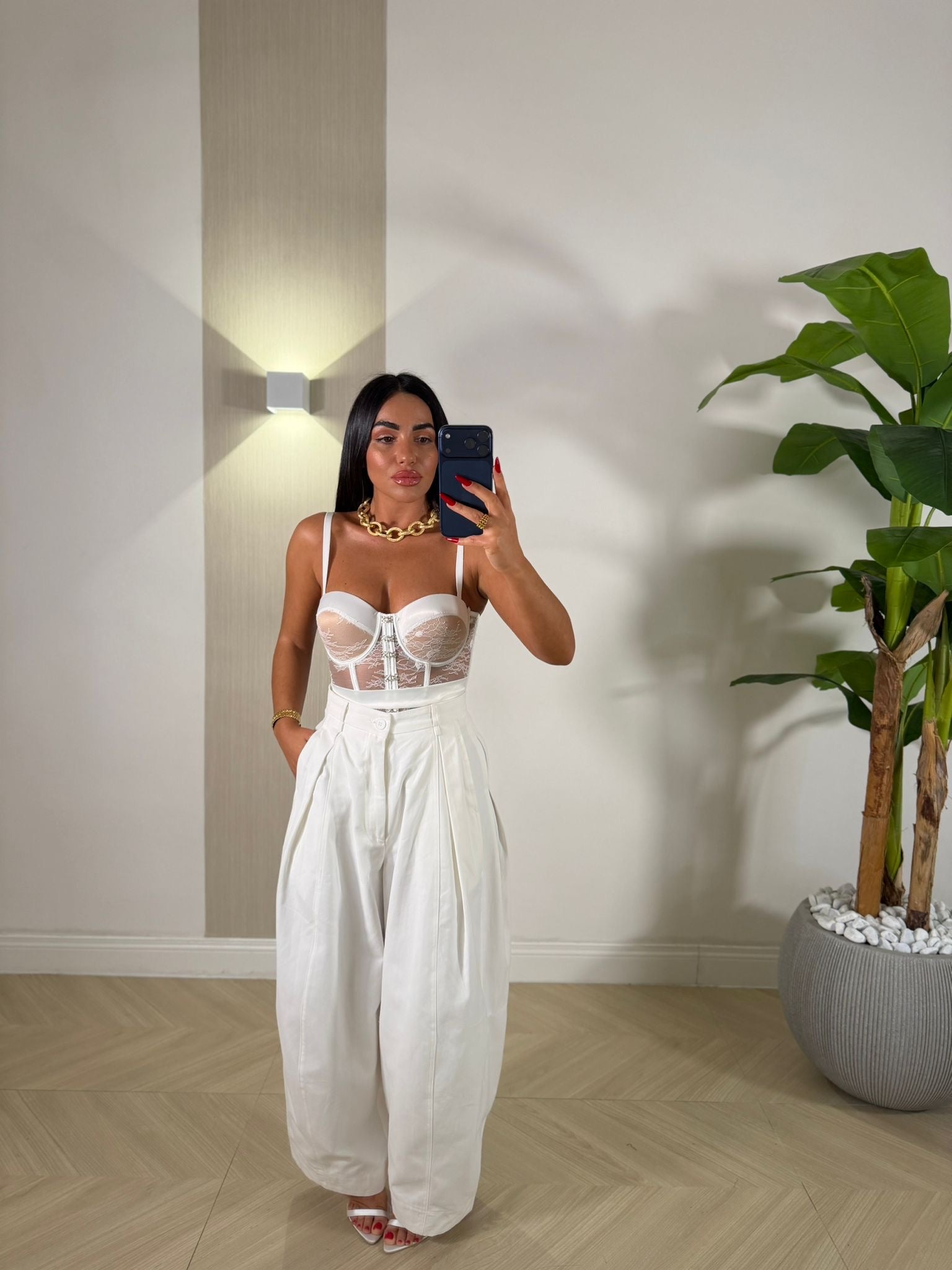 Pantalone Madam Bianco