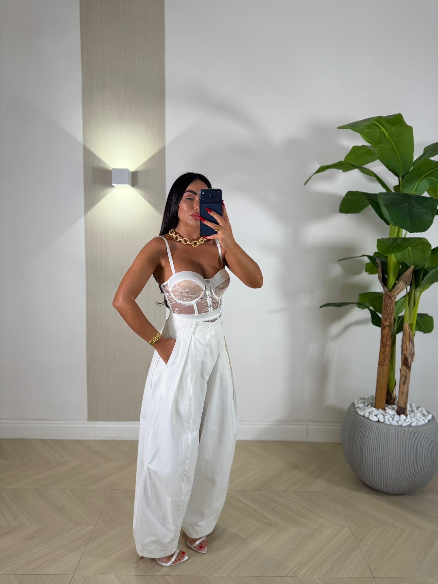 Pantalone Madam Bianco