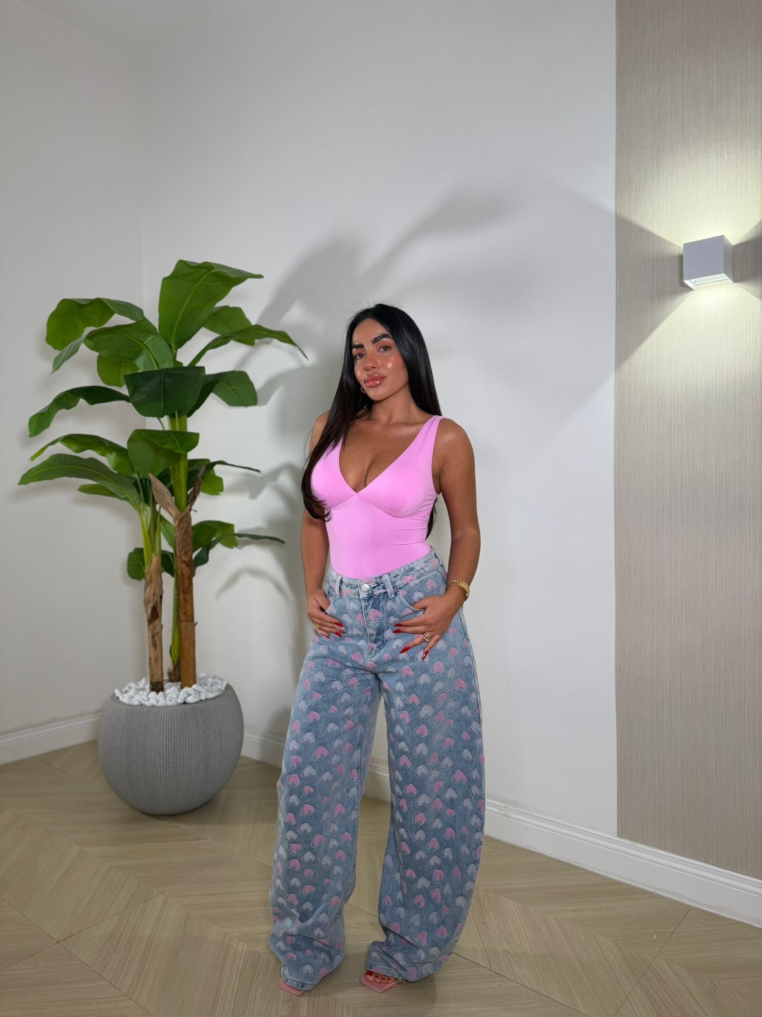 Jeans Heart Pink