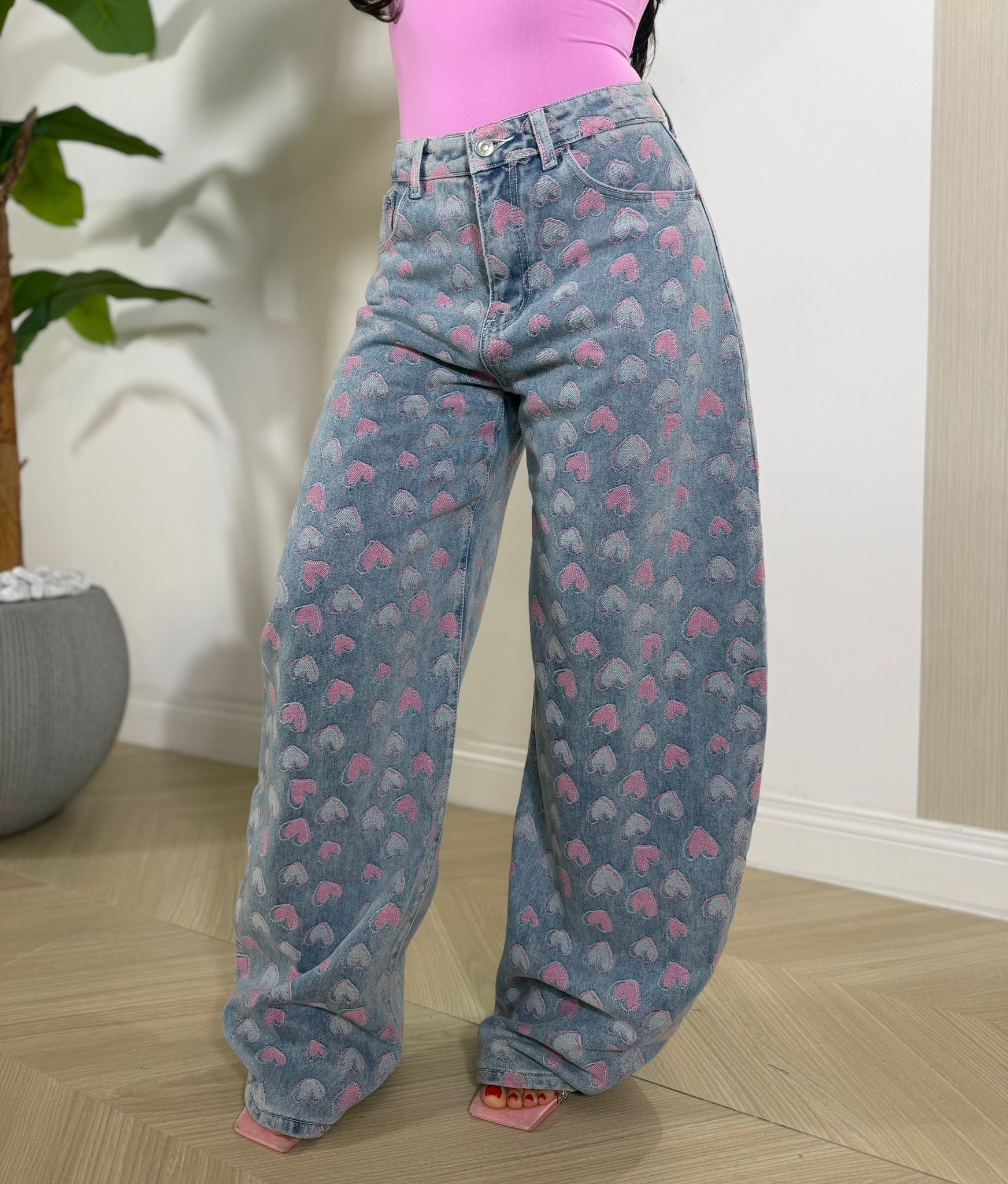 Jeans Heart Pink